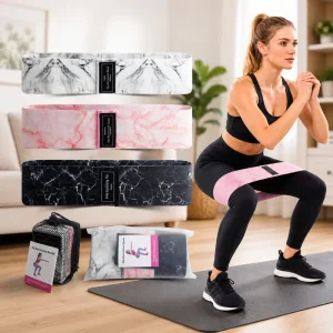 Non Slip Booty Bands Non Slip Fabric Booty Bands Fabric Non Slip Resistance Bands Hip Glute Bands Set for Legs OEM