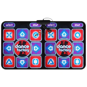 Non-Slip Double-Person Music Dance Pads, LED Electronic Light-Up Dance Floor Mat