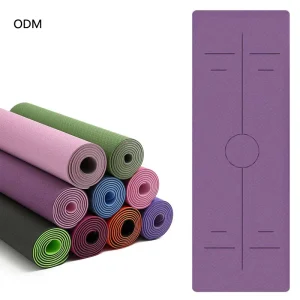 Non-Slip Dual-Layer TPE Yoga Mat with Custom Logo