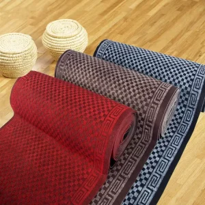 Non-Slip Easy-Clean Polyester PVC Cushioned Door Mat with Custom Logo and 3D Pattern