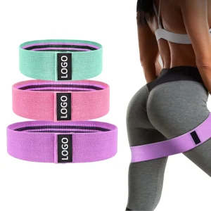 Non-Slip Elastic Booty Bands for Leg and Glute Exercise