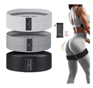Non Slip Elastic Booty Exercise Belt Workout Bands Women Sports Fitness Resistance Bands for Legs and Butt