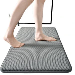 Non-Slip Extra Soft Absorbent Memory Foam Bath Mat, Modern Design, Home and Hotel Use