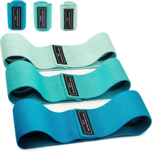 Non-Slip Fabric Booty Loops, Latex Resistance Bands, Polyester, for Yoga and Exercise