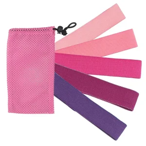 Non-Slip Fabric Hip Resistance Loop Bands Set for Squat, Leg, Yoga and Pilates Workout