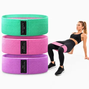 Non-Slip Fabric Hip and Glute Resistance Band Set for Women’s Leg Exercise OEM