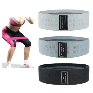Non-Slip Fabric Resistance Bands with Cotton and Rubber for Hip and Leg Workouts