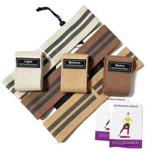 Non-Slip Fabric Resistance Exercise Band for Home Gym Strength Training and Yoga