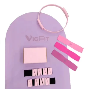 Non-Slip Fabric and Latex Rounded Pilates Mat Yoga Block Magic Circle Set
