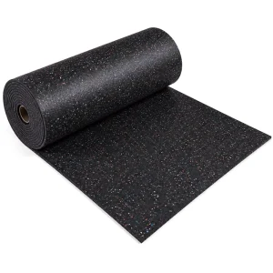 Non Slip Gym Rubber Roll Wear Resistant EPDM Flooring Mat Shock Absorption Commercial Fitness Center Custom