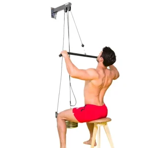 Non-Slip Home Exercise Wall Pulley Trainer Resistance Pull Rope for Suspension Training