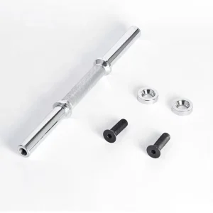 Non-Slip Knurled Dumbbell Bar Solid Handle Weight Training Bar Stainless Steel Chromed 25mm