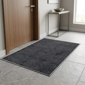 Non-Slip Machine-Woven Washable Door Mat Low-Pile Nylon Entrance Dirt-Scraper Floor Mat for Hallway Corridor