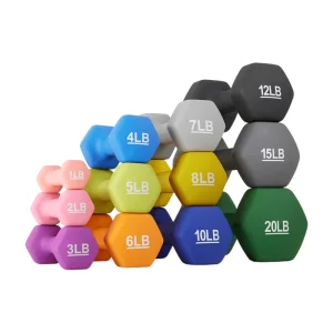 Non-Slip, Non-Rolling Hexagonal Dumbbell Set for Home Fitness