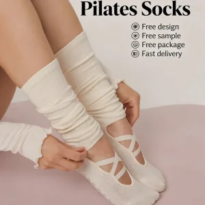 Non-Slip Pilates Ballet Socks with Cushioned Sole for Women, Yoga and Reformer