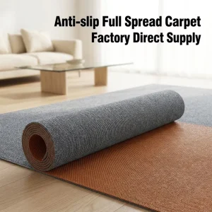 Non-Slip Polyester Kitchen Door Mat Set with TPE Backing and Anti-Fatigue Floor Carpet