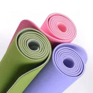Non-Slip Recycled TPE Yoga Mat Eco-Friendly 4-20mm Thickness Oval Arched Curve