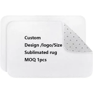 Non-Slip Rubber Back Doormat Sublimation Blank DIY Personalized Welcome Mat for Front Door Entryway
