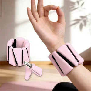 Non-Slip Silicone Adjustable Wrist and Ankle Weights for Women, Strength Training, and Dance
