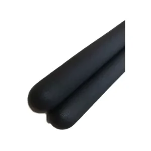 Non-Slip Square PVC Protective Sleeve for Fitness Equipment Handlebar Accessories Black