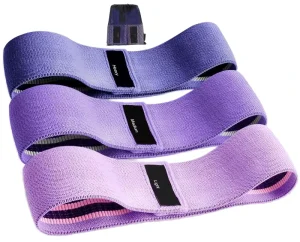 Non-Slip Sweat-Resistant Stretch Fabric Hip Resistance Belt for Pilates Yoga Home Gym Training