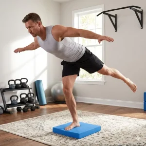 Non-Slip TPE Foam Balance Pad Gym Fitness Stability Cushion Pad for Physical Therapy Yoga Rehab