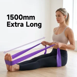 Non Slip TPE High Resistance Stretch Bands 1500mm Wide Physical Therapy Warm Flexibility Training Skin Friendly Eco Exercise