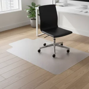 Non-Slip Transparent Office Chair Floor Protector Mat for Home Office and Workspace