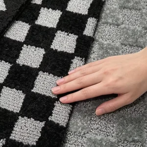 Non-Slip Water-Absorbent Microfiber Pad Anti-Fatigue Washable Handmade Mat for Home Hotel Entrance Kitchen