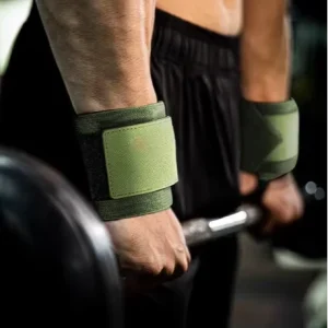 Non-Slip Weightlifting Wrist Wraps Neoprene Gym Straps with Knee Massage Area for Training