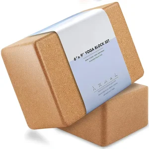Non Toxic 3x6x9 Inch Fitness Portable High Density Cork Yoga Block