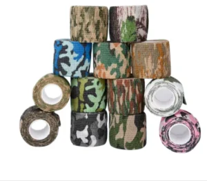 Non-Woven Fabric Self-Adhesive Camouflage Cohesive Bandage for Outdoor Hunting
