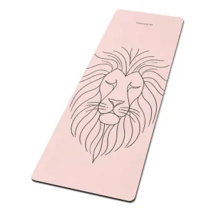 Non-slip 5mm Thick PU Leather Yoga Mat with Rubber Bottom Layer for Pilates and Balance Training
