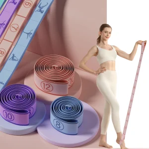 Number Digital Elastic Resistance Band 12 Loop Dance Durable Workout Training Yoga Stretch 8 Grid Belt Exercise Band