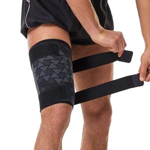 Nylon Adjustable Elastic Thigh Support, Breathable, for Gym Marathon Running