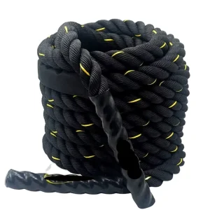 Nylon Power Training Battle Rope, 9/12m, Black or Colorful, Custom Logo