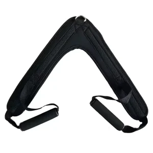 Nylon Shoulder Strap Belt for Home Barbell Gym Equipment Ab Exercise Harness with Strength Training Made of EVA Material