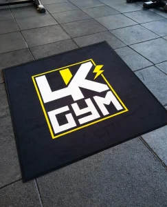 Nylon Tufted Waterproof Washable Thin Carpet for Gym Machines with Woven Twisted Yarn and Vulcanized Rubber Backing