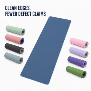 ODM Custom Kraft Paper Sleeve TPE Workout Mat Rectangular Wear Resistant Pilates Mat for Retail Chains Manufacturer