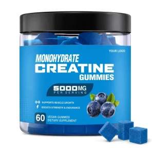 OEM Creatine Monohydrate Gummies, Pre-Workout Sports Dietary Supplement for Men and Women, Muscle Growth Support