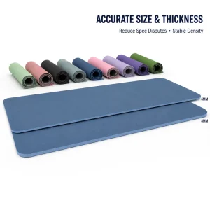 OEM Custom Label TPE Pilates Mat Rectangular High Density Cushioning Gym Mat for Boutique Fitness Studio Supplier