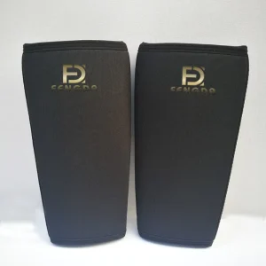 OEM Custom Logo Neoprene Knee Stabilizer Sleeve 7mm Thin Elastic Support for Weightlifting Powerlifting