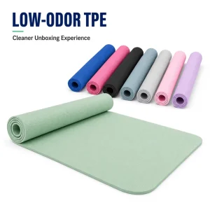OEM Custom TPE Meditation Mat, 183 x 61cm, 6mm, Rectangular Quick-Rebound Anti-Fatigue Exercise Mat Supplier