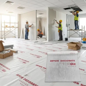 OEM Custom-Thickness Heavy-Duty Floor Protection Mat Tear-Resistant Anti-Slip for Renovation