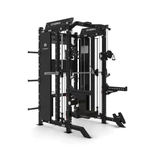 OEM Dual Cable Crossover Smith Machine Multifunctional Trainer Gym Rack Power Rack Equipment Set for Home Use