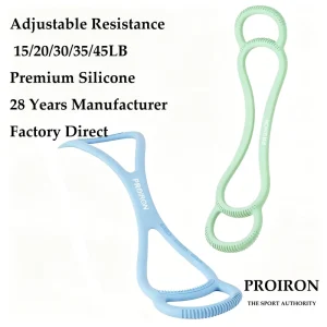 OEM Factory Direct Adjustable Resistance Band Heavy Duty Silicone Pilates Yoga Training Rope Home Gym Office Exercise