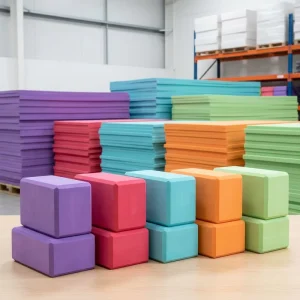 OEM Manufacture Waterproof Anti slip EVA Foam Sheet Sports Equipment Yoga Mats Supporting Blocks Bricks Cutting Heat Resistant