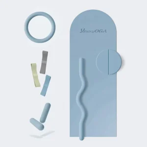 OEM Metal & Silicone Eco Friendly Anti Slip Yoga Pilates Kit with Dumbbell and Barbell Free Weight Set for Home Use Custom Color