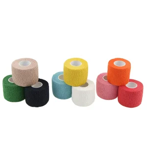OEM ODM Breathable Cotton High Elastic Sports Support Veterinary Care Compression Self Adhesive Bandage Wrap