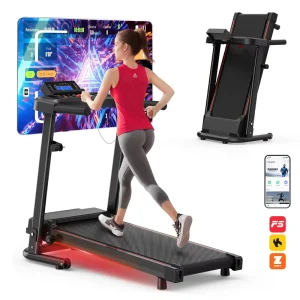 OEM ODM Custom Logo Smart App Control 2.5HP Foldable Running Machine Professional Gym Equipment Treadmill